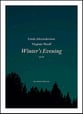 Winter's evening SATB choral sheet music cover